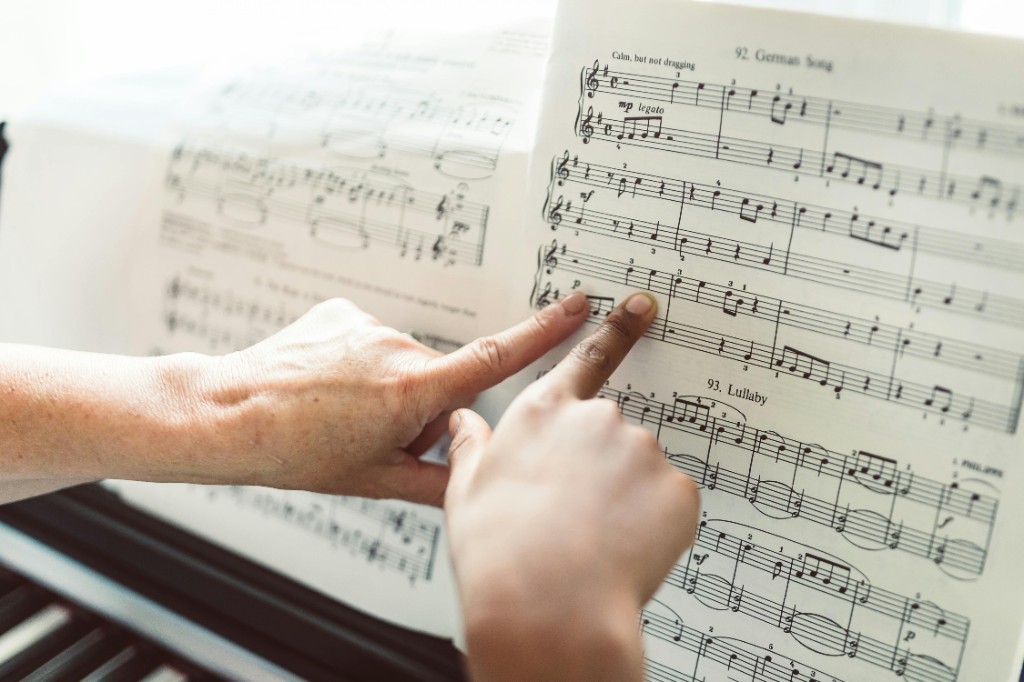 Piano sheet music